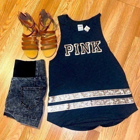 VS PINK || NWT *BLING* Tank - Picture 1 of 6